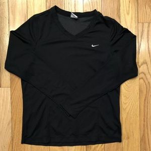 Nike Dri-Fit Long Sleeve V-neck Tee